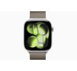 Apple Watch Series 11 | GPS   Cellular, 46mm Silver Aluminium Case with Natural Milanese Loop